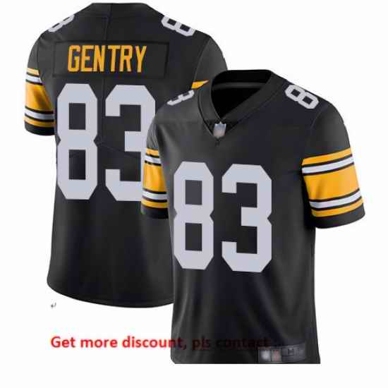Steelers 83 Zach Gentry Black Alternate Men Stitched Football Vapor Untouchable Limited Jersey